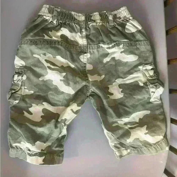 Vintage wide leg cargo baby boy camo pants jeans size 3/6 months no flaws y2k - Picture 3 of 3